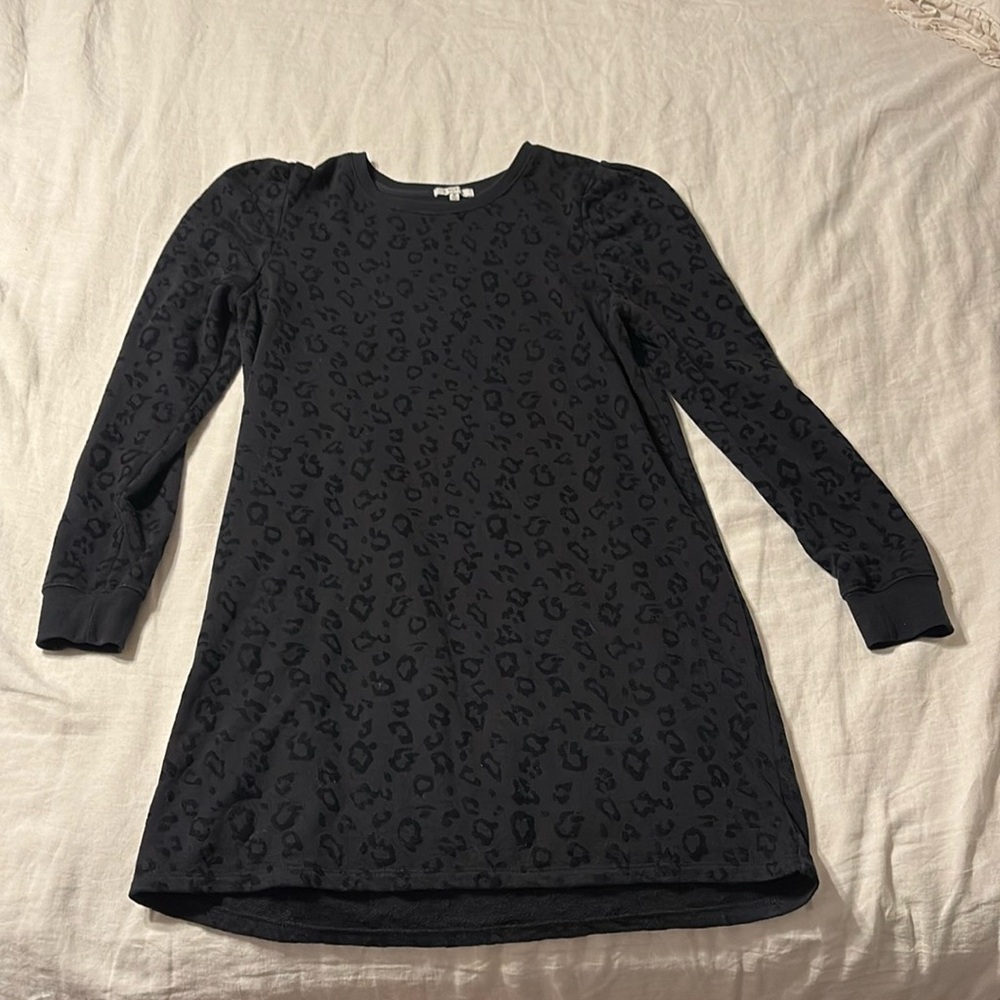 Z Supply Leopard print sweatshirt dress